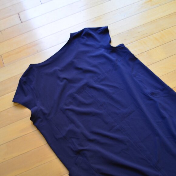 T by Talbots Cap Sleeve Navy Blue Shift Dress Size XL NWT - Picture 9 of 12